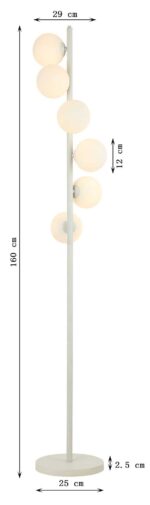 LAMPADAR SCALA BALLS GREJ 160 CM