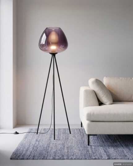 LAMPADAR SPHERE NIGHT ALBASTRU 146 CM