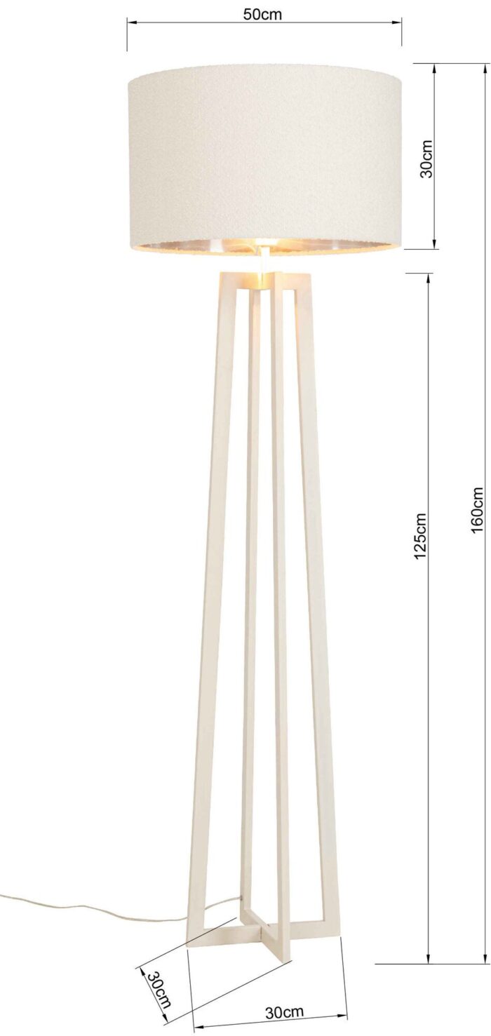 LAMPADAR TIMON GREJ 160 CM