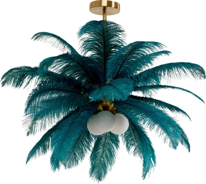 LUSTRĂ TIP PENDUL FEATHER PALM VERDE Ø60 CM