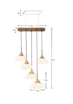 LUSTRĂ TIP PENDUL GOCCE 70X140 CM
