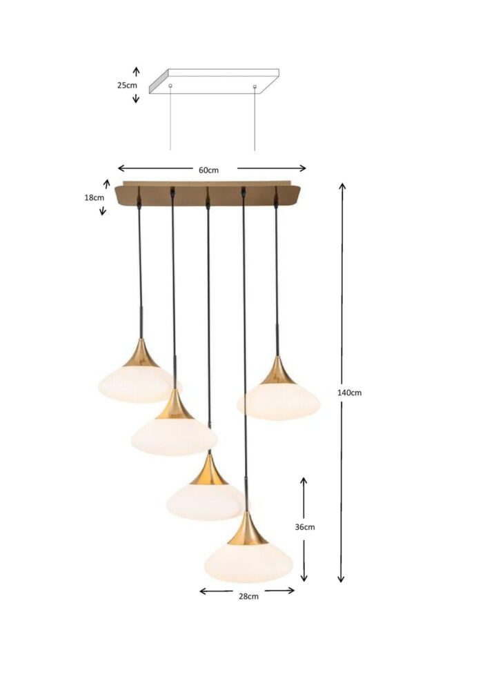 LUSTRĂ TIP PENDUL GOCCE 70X140 CM