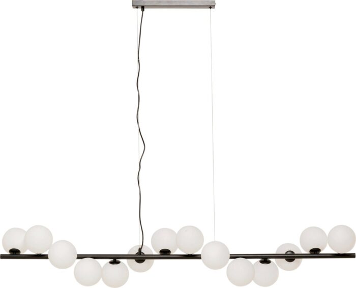 LUSTRĂ TIP PENDUL SCALA BALLS MILKY NEGRU 150 CM