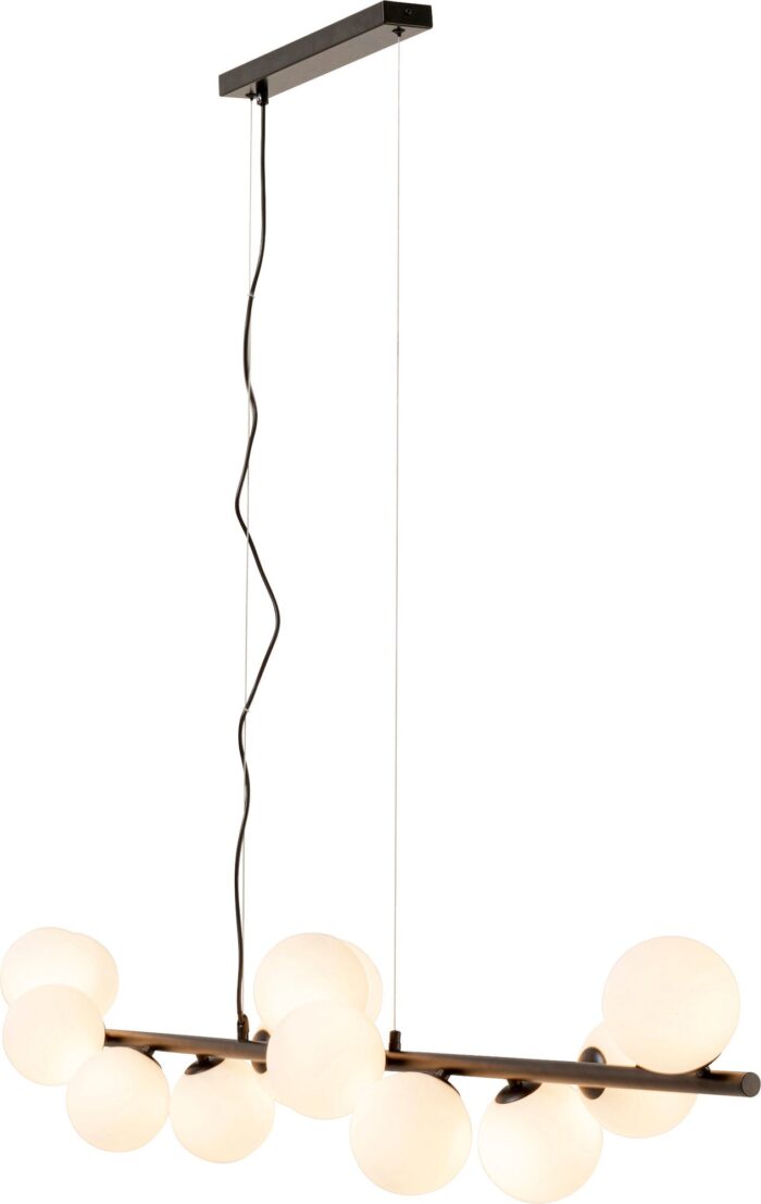 LUSTRĂ TIP PENDUL SCALA BALLS MILKY NEGRU 150 CM