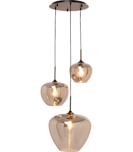 LUSTRĂ TIP PENDUL TULIP SMOKE Ø45 CM