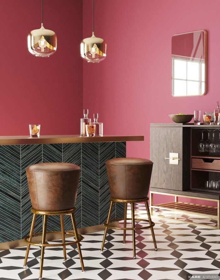 SCAUN BAR LADY ROCK VINTAGE
