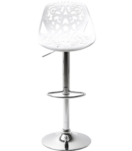 SCAUN BAR ORNAMENT ALB