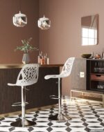 SCAUN BAR ORNAMENT ALB