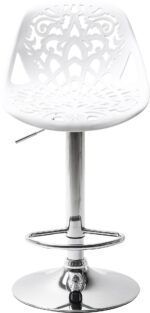 SCAUN BAR ORNAMENT ALB