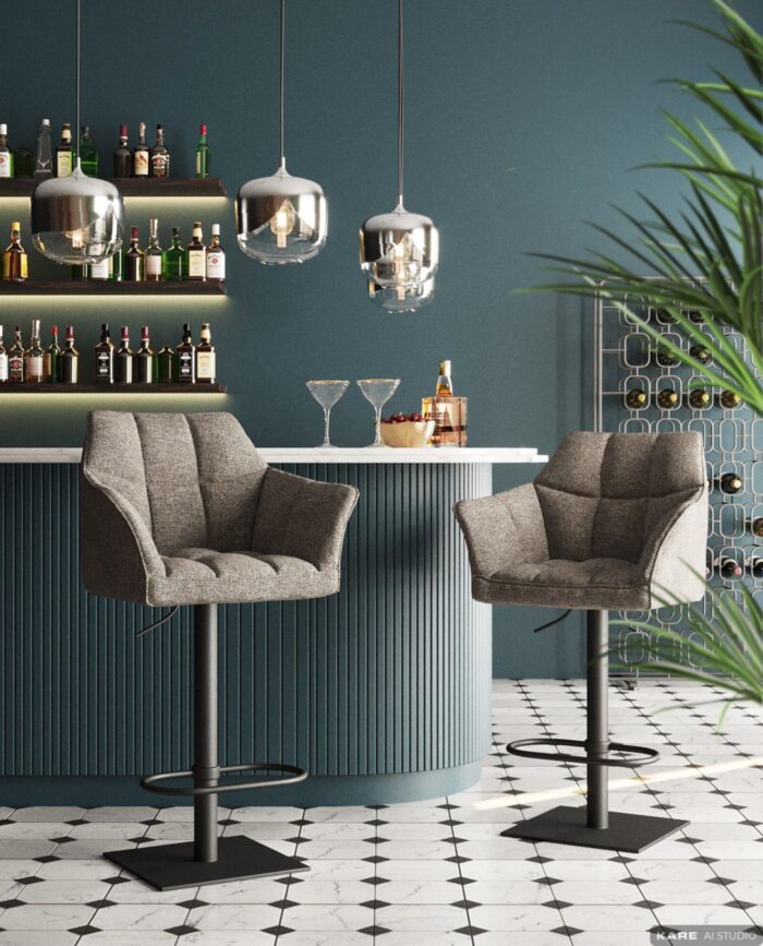 SCAUN DE BAR THINKTANK BASE GRI