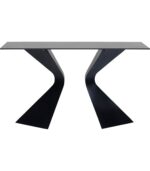 CONSOLA GLORIA CERAMICA NEGRU 140X81CM