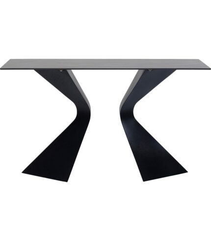 CONSOLA GLORIA CERAMICA NEGRU 140X81CM