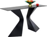 CONSOLA GLORIA CERAMICA NEGRU 140X81CM