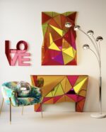CONSOLA DIN OGLINDA PRISMA COLORE 127 CM