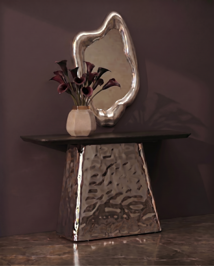 CONSOLA CU BLAT DIN MDF CALDERA 138X76 CM