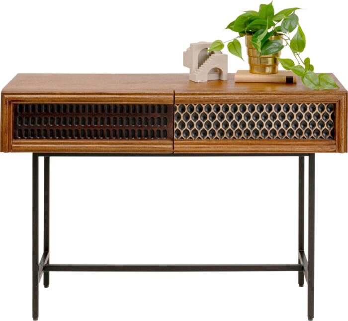CONSOLA GINO CU BLAT DE LEMN 110X76 CM