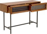 CONSOLA GINO CU BLAT DE LEMN 110X76 CM