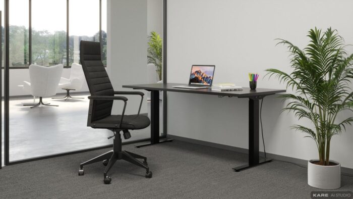 SCAUN DE BIROU LABORA HIGH NEGRU