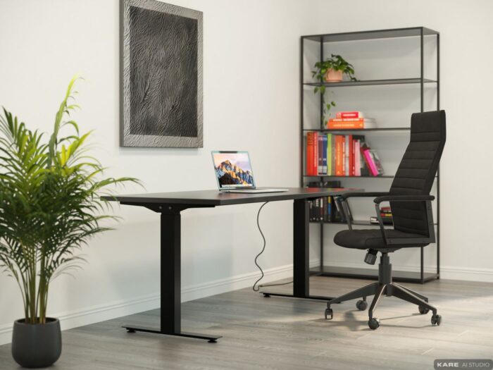 SCAUN DE BIROU LABORA HIGH NEGRU