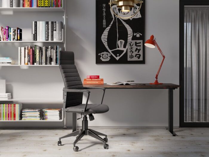 SCAUN DE BIROU LABORA HIGH NEGRU
