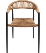 SCAUN DE GRADINA CU BRATE PALMA 57X77 CM BEJ