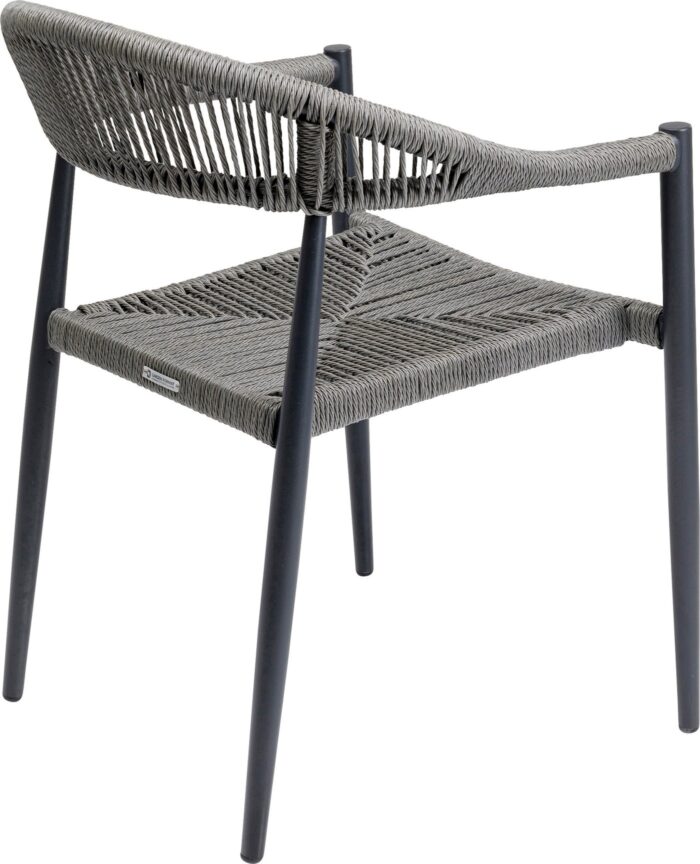 SCAUN DE GRADINA CU BRATE PALMA 57X77 CM GRI