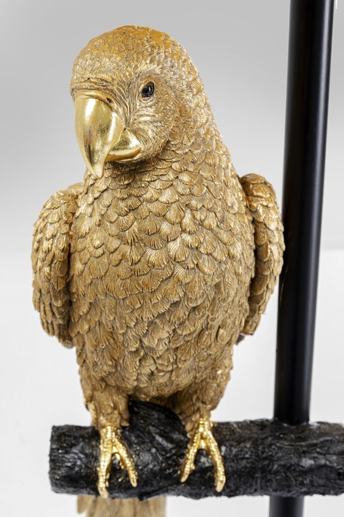 LAMPĂ DE PODEA ANIMAL PARROT Ø40X176 CM NEGRU/AURIU