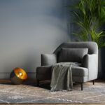 LAMPADAR APOLLON SMOOTH NEGRU Ø28CM