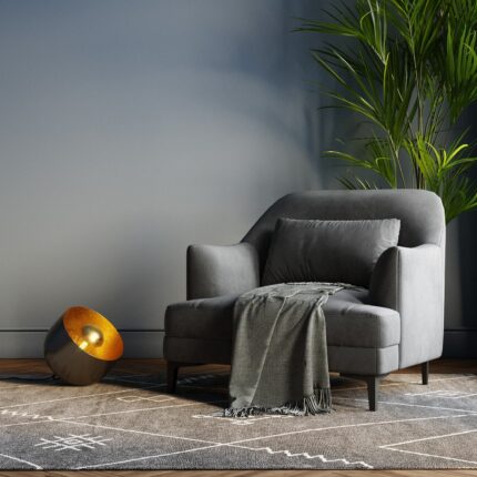 LAMPADAR APOLLON SMOOTH NEGRU Ø28CM