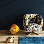 LAMPĂ DE PODEA AURIE APOLLON SMOOTH Ø35 CM
