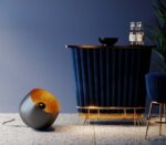 LAMPĂ DE PODEA NEAGRĂ APOLLON SMOOTH Ø50 CM