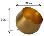 LAMPĂ DE PODEA NEAGRĂ APOLLON SMOOTH Ø50 CM