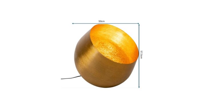 LAMPĂ DE PODEA AURIE APOLLON SMOOTH Ø50 CM