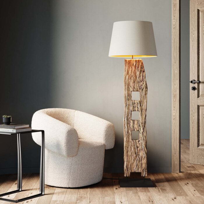 LAMPADAR NATURAL HOLES 175CM