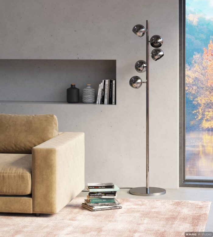 LAMPADAR CALOTTA CROM 5