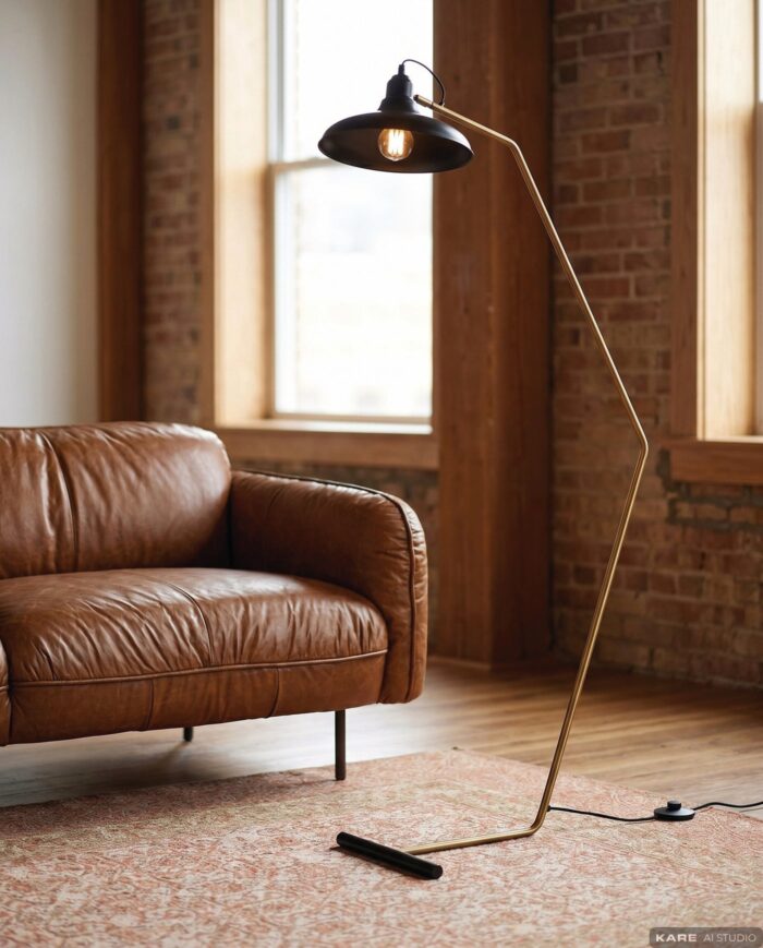 LAMPADAR DORO NEGRU 130 CM