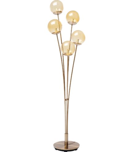 LAMPADAR FIVE BALLS AMBER AURIU
