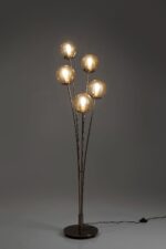 LAMPADAR FIVE BALLS AMBER AURIU