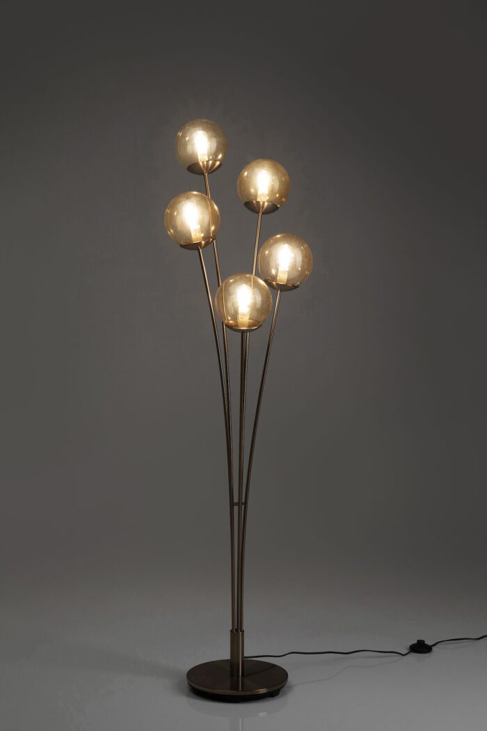 LAMPADAR FIVE BALLS AMBER AURIU