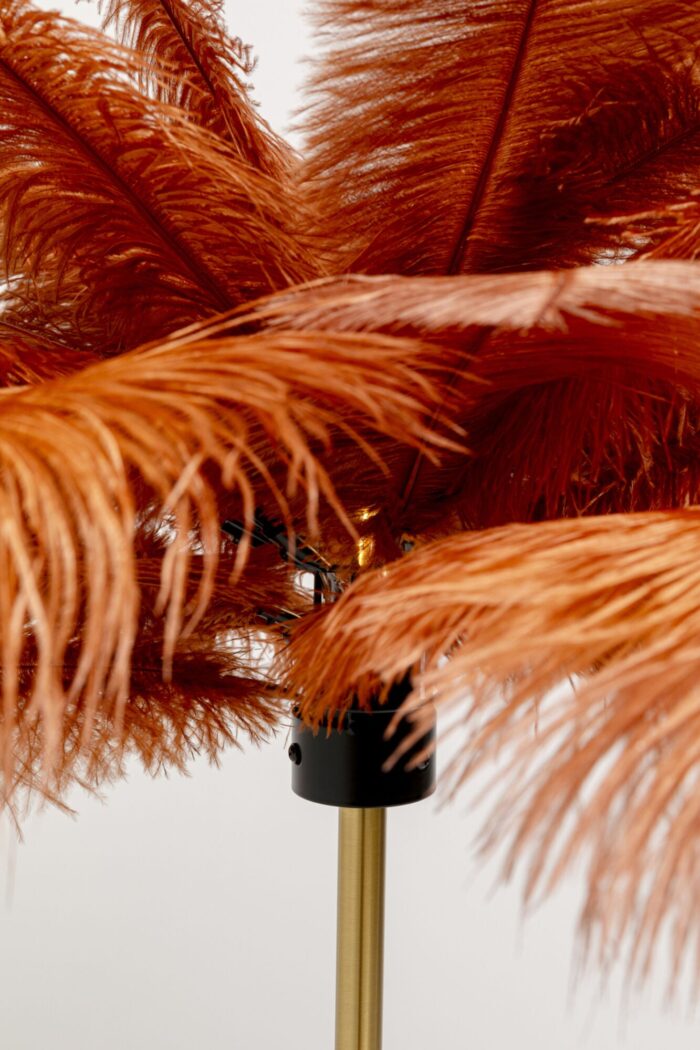 LAMPĂ DE PODEA FEATHER PALM RUSTY165 CM BAZA AURIE