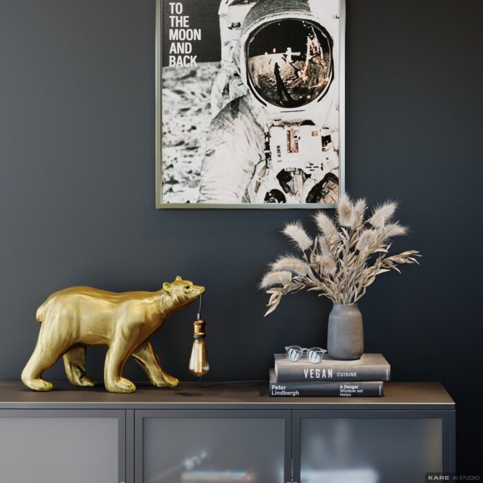 LAMPADAR ANIMAL POLAR BEAR 36 CM