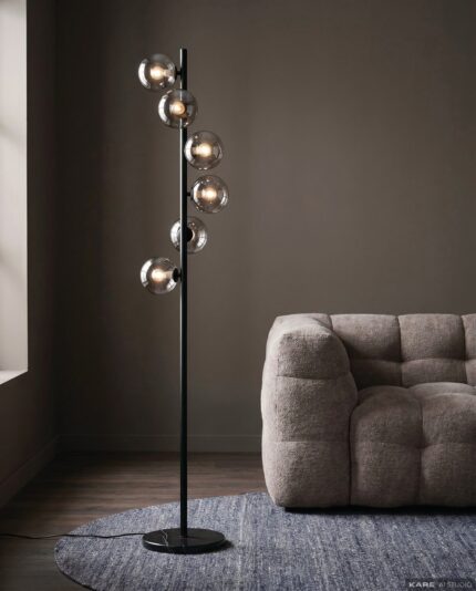 LAMPADAR NEGRU SCAL BALLS 160 CM
