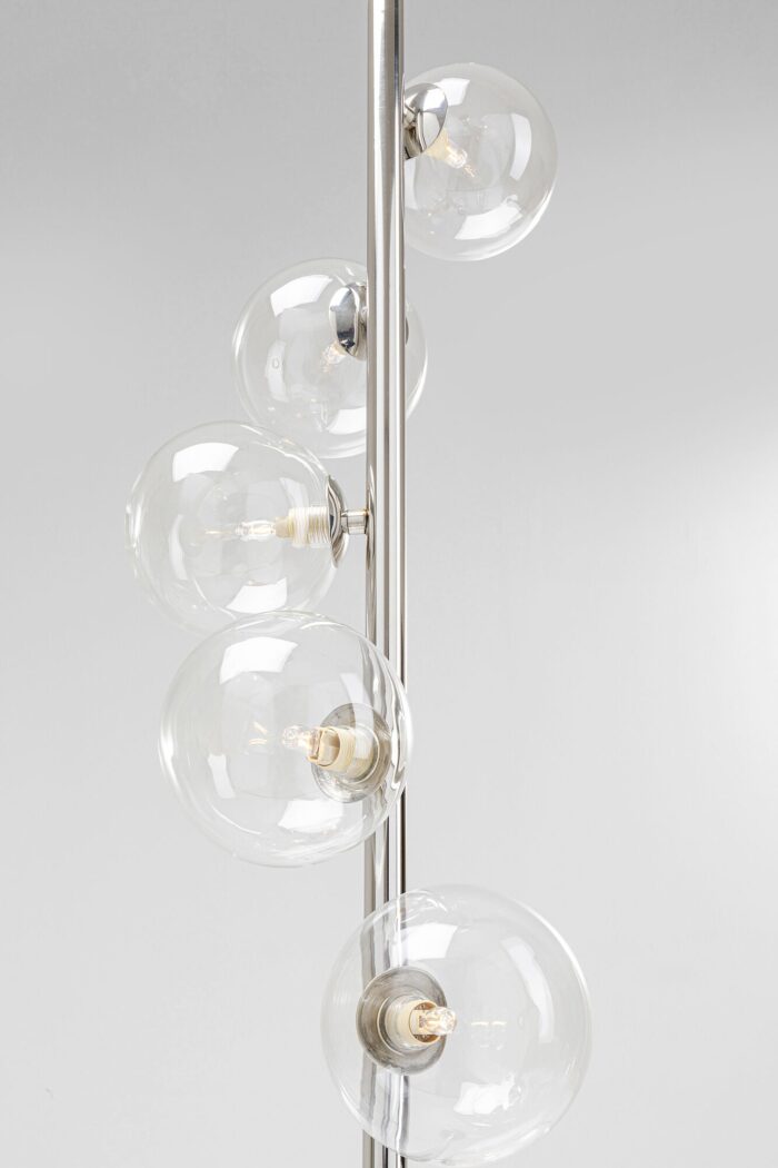LAMPADAR ARGINTIU SCAL BALLS 160 CM