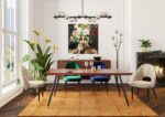 LAMPADAR TALEA NEGRU 156 CM