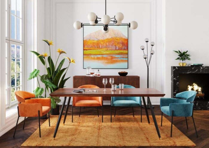 LAMPADAR TALEA NEGRU 156 CM
