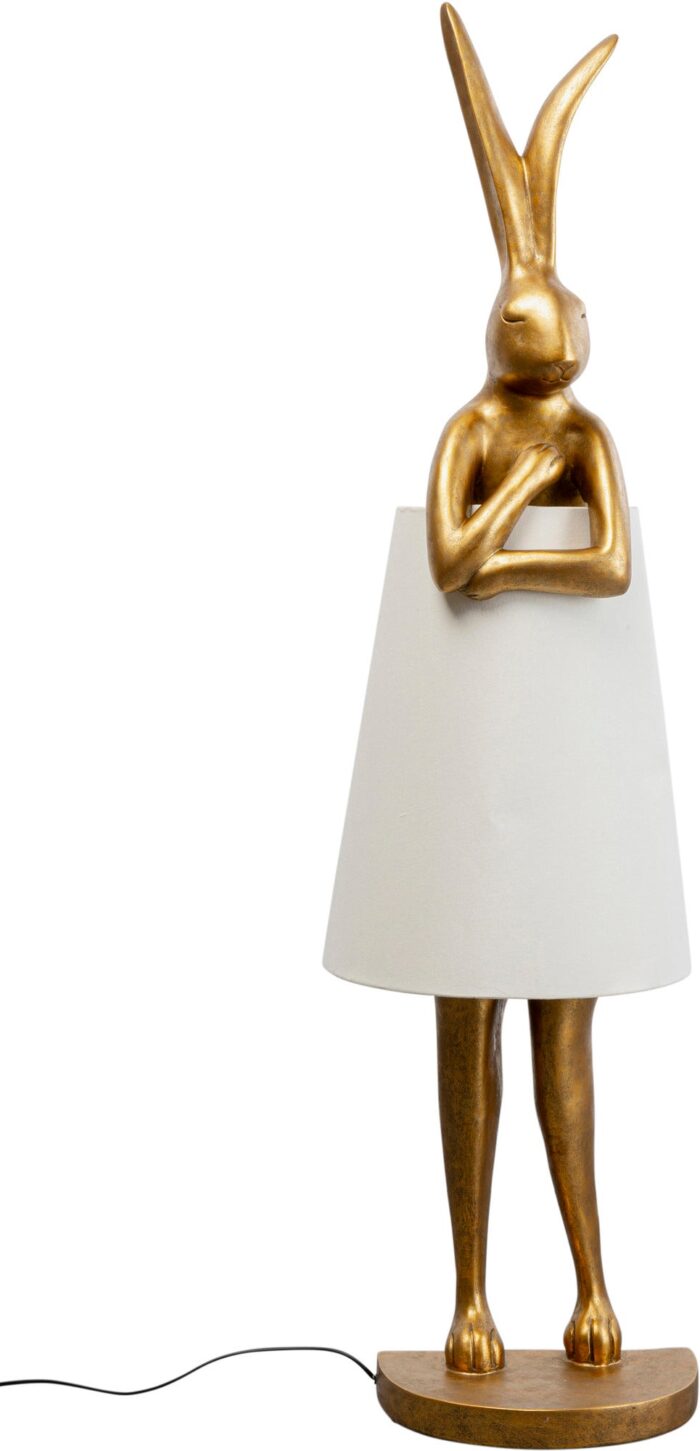 LAMPADAR ANIMAL RABBIT AURIU/ALB 150 CM