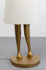 LAMPADAR ANIMAL RABBIT AURIU/ALB 150 CM