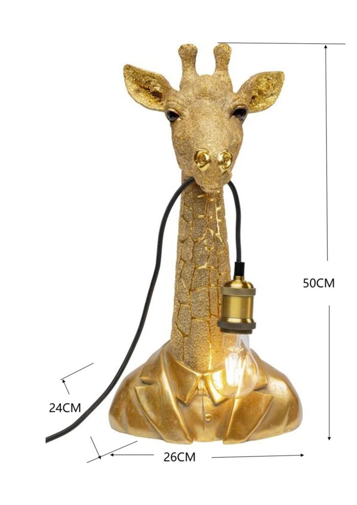 VEIOZĂ AURIE ANIMAL GIRAFFE 24X50 CM
