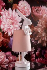 VEIOZĂ ANIMAL RABBIT ALB/ROSE 50CM