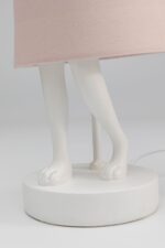 VEIOZĂ ANIMAL RABBIT ALB/ROSE 50CM